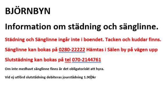 Bjoernbyn Appartement Sälen Buitenkant foto
